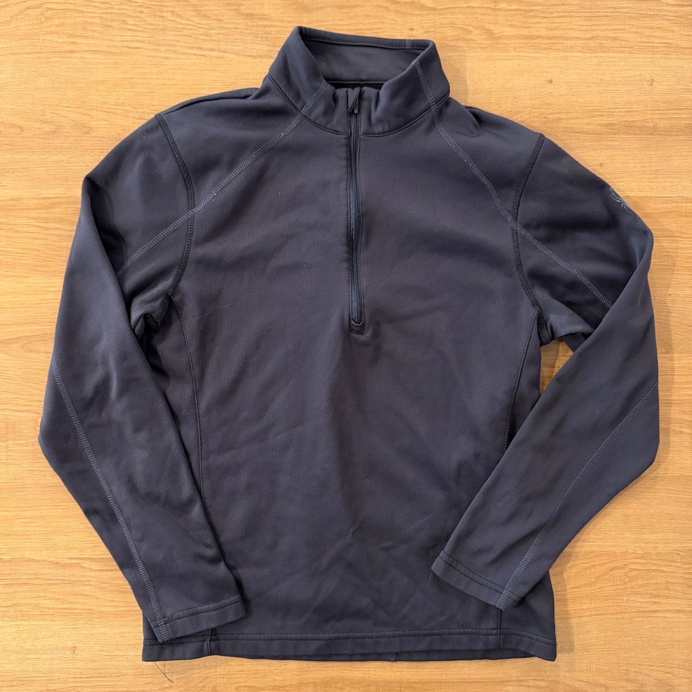 Spyder Women's Black Fleece 1/4‎ Zip Pullover Sweatshirt Size S